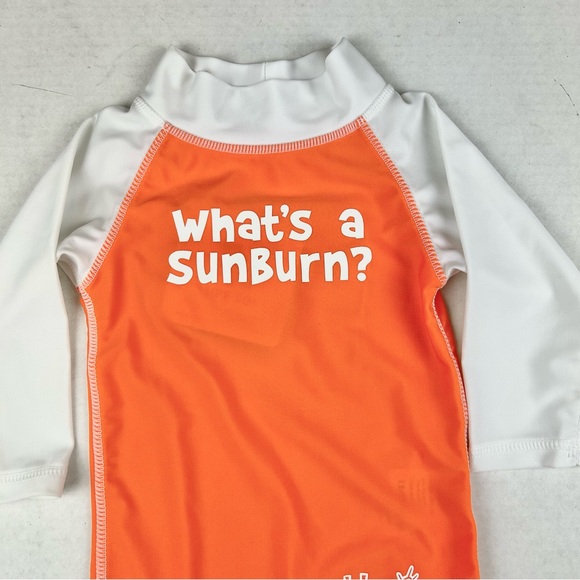 UVSkinz Unisex "What's a Sunburn?" Swim Rash-guard 12-24 Months - Picture 3 of 11